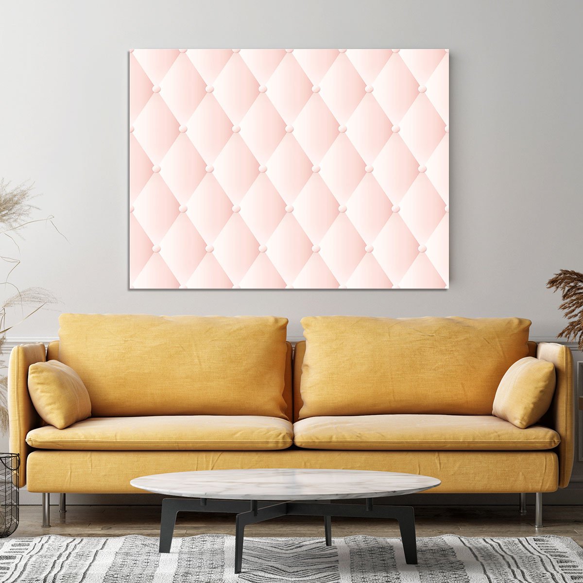 Pink upholstery vector abstract Canvas Print or Poster