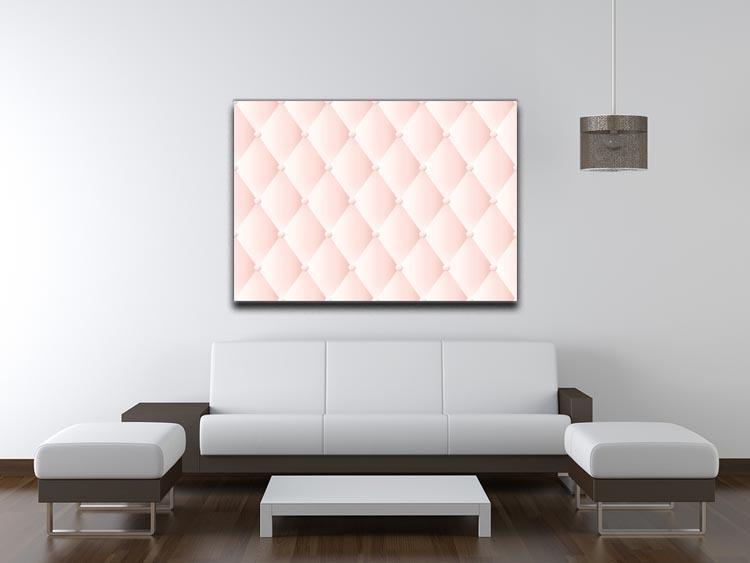 Pink upholstery vector abstract Canvas Print or Poster - Canvas Art Rocks - 4
