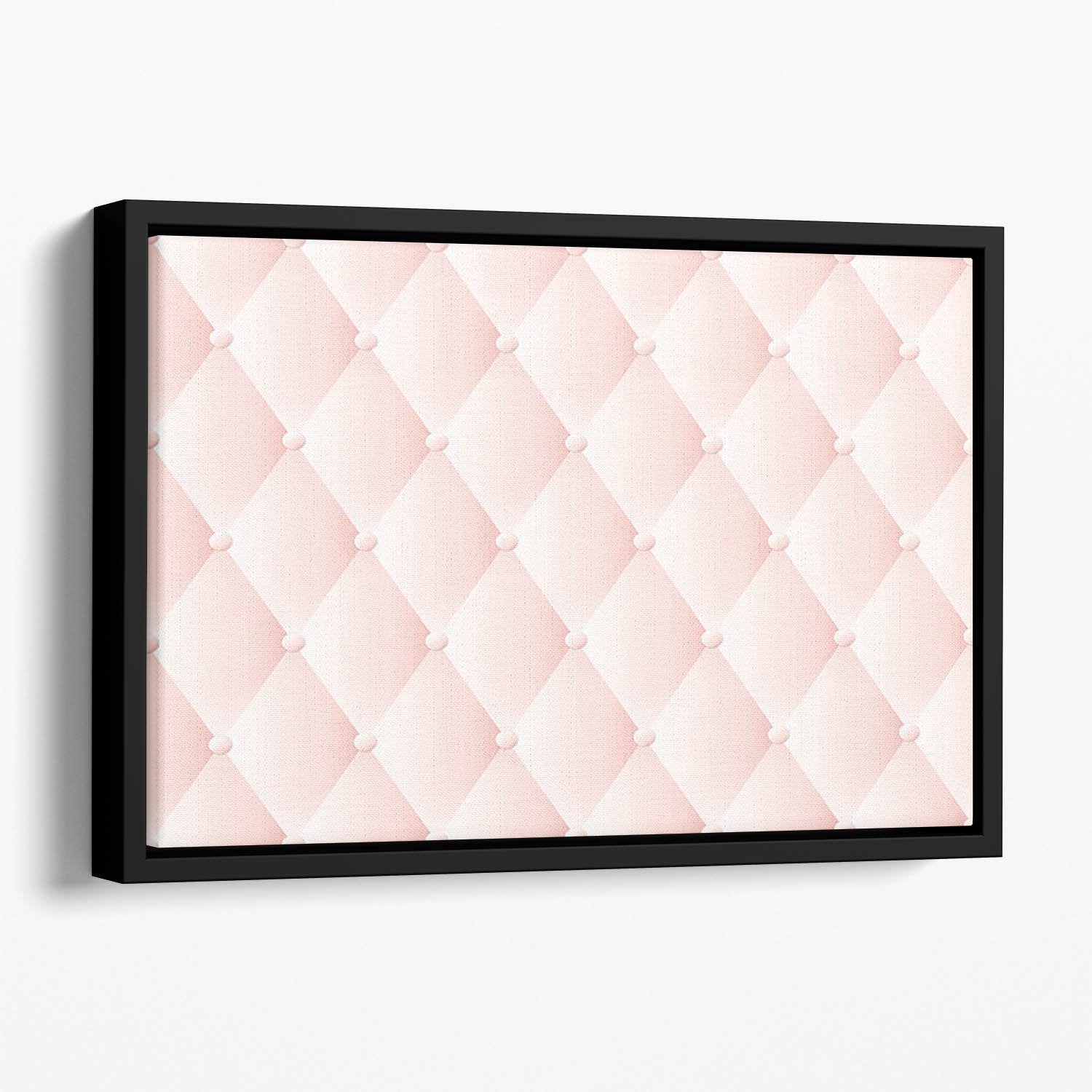 Pink upholstery vector abstract Floating Framed Canvas