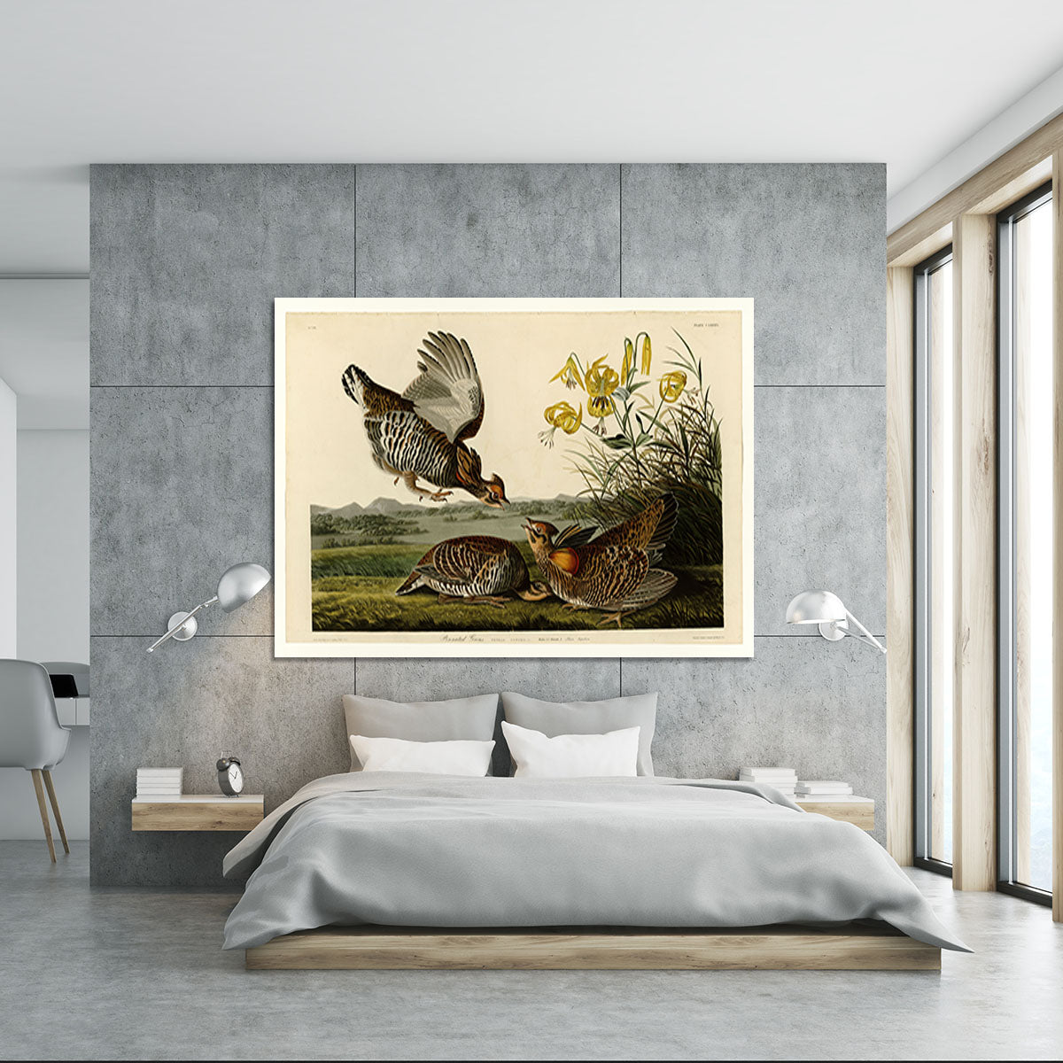 Pinnated Grouse by Audubon Canvas Print or Poster - Canvas Art Rocks - 5