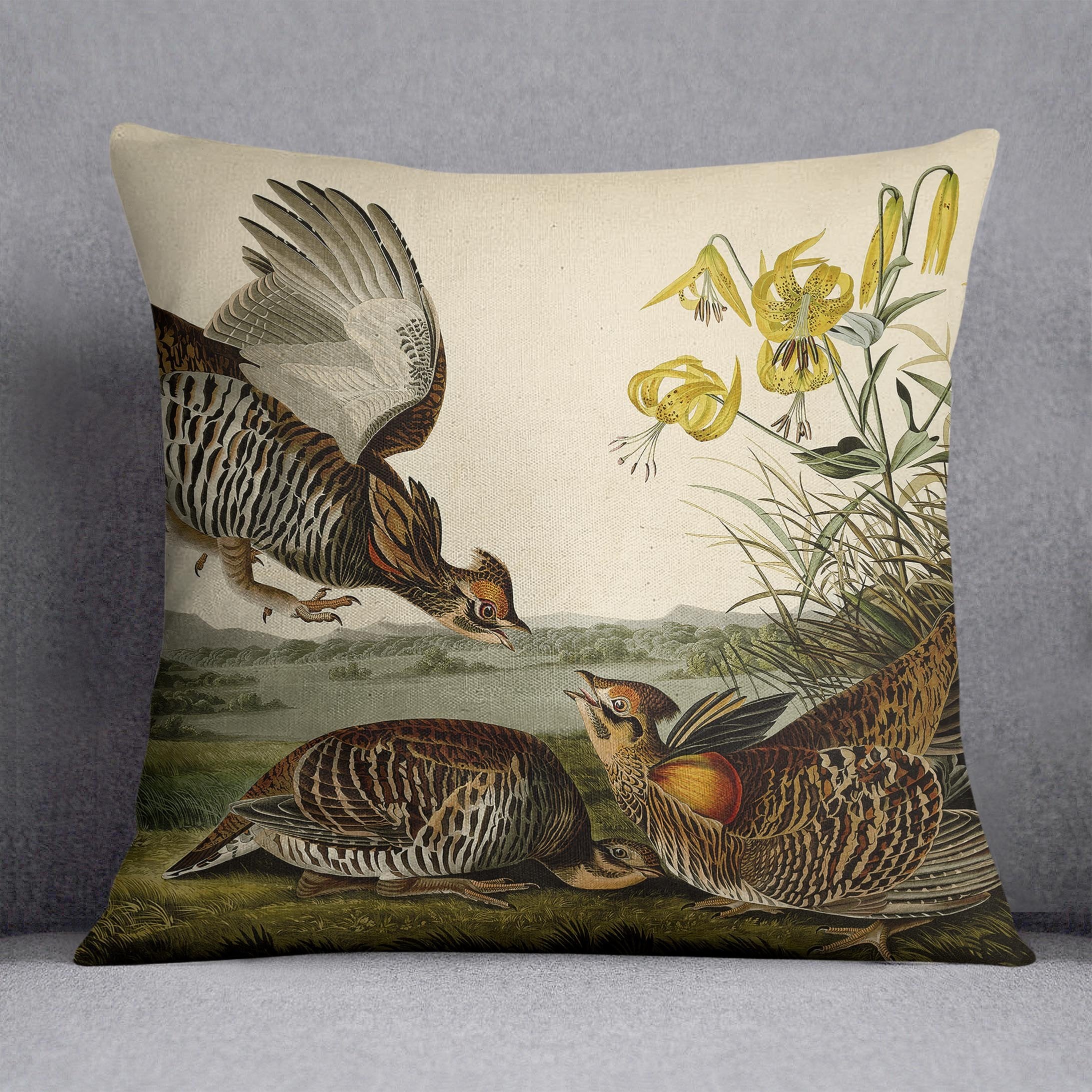 Pinnated Grouse by Audubon Cushion