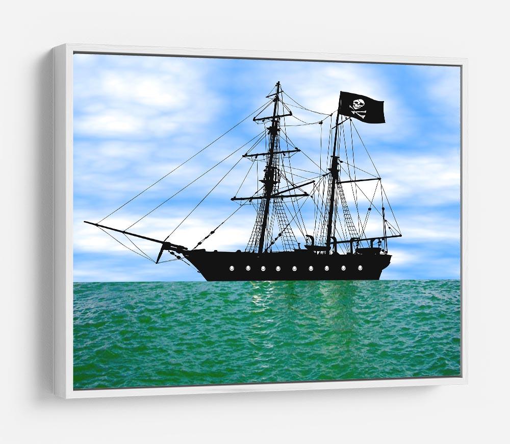 Pirate ship at anchor HD Metal Print