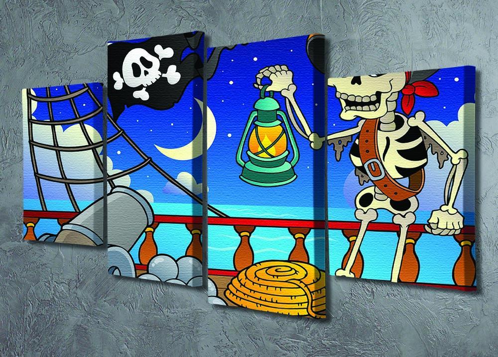 Pirate ship deck theme 6 4 Split Panel Canvas - Canvas Art Rocks - 2