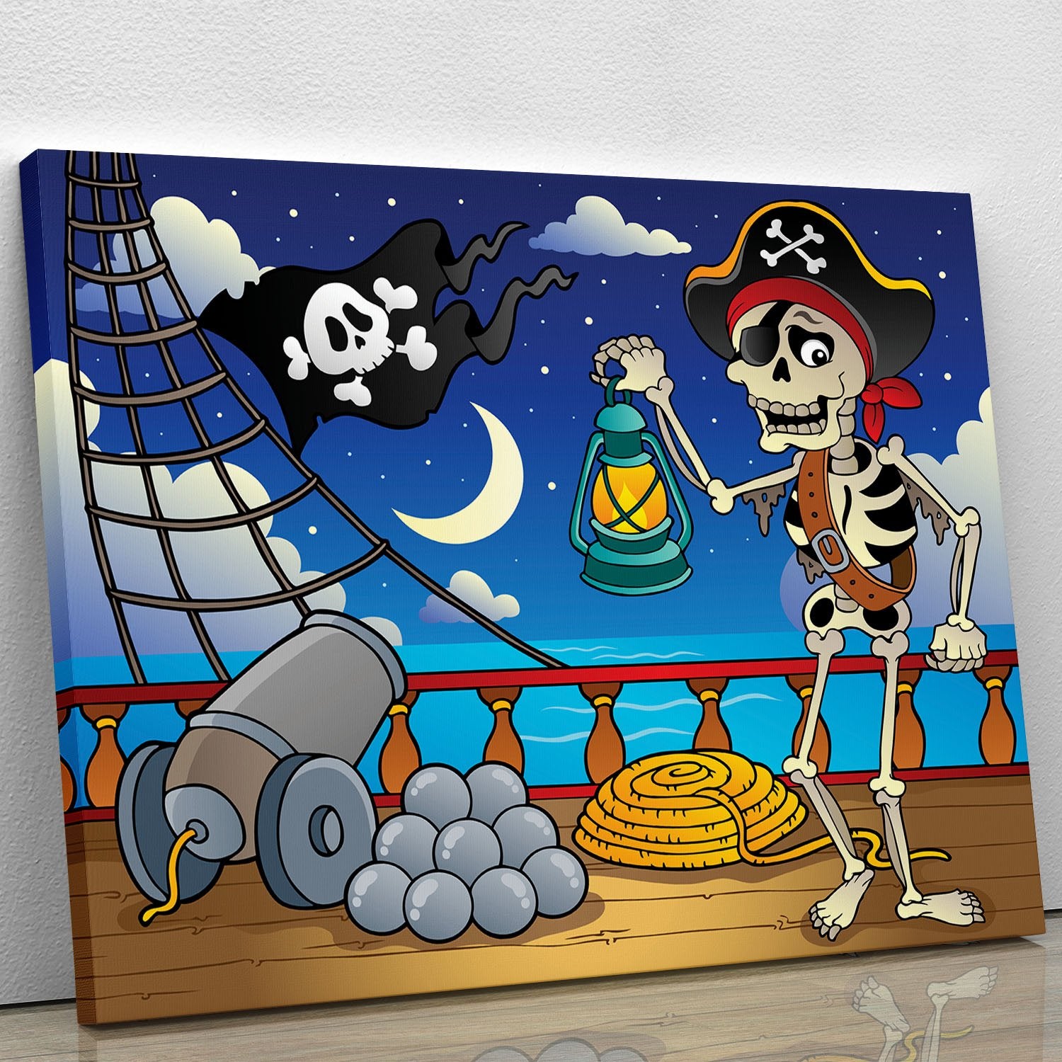Pirate ship deck theme 6 Canvas Print or Poster