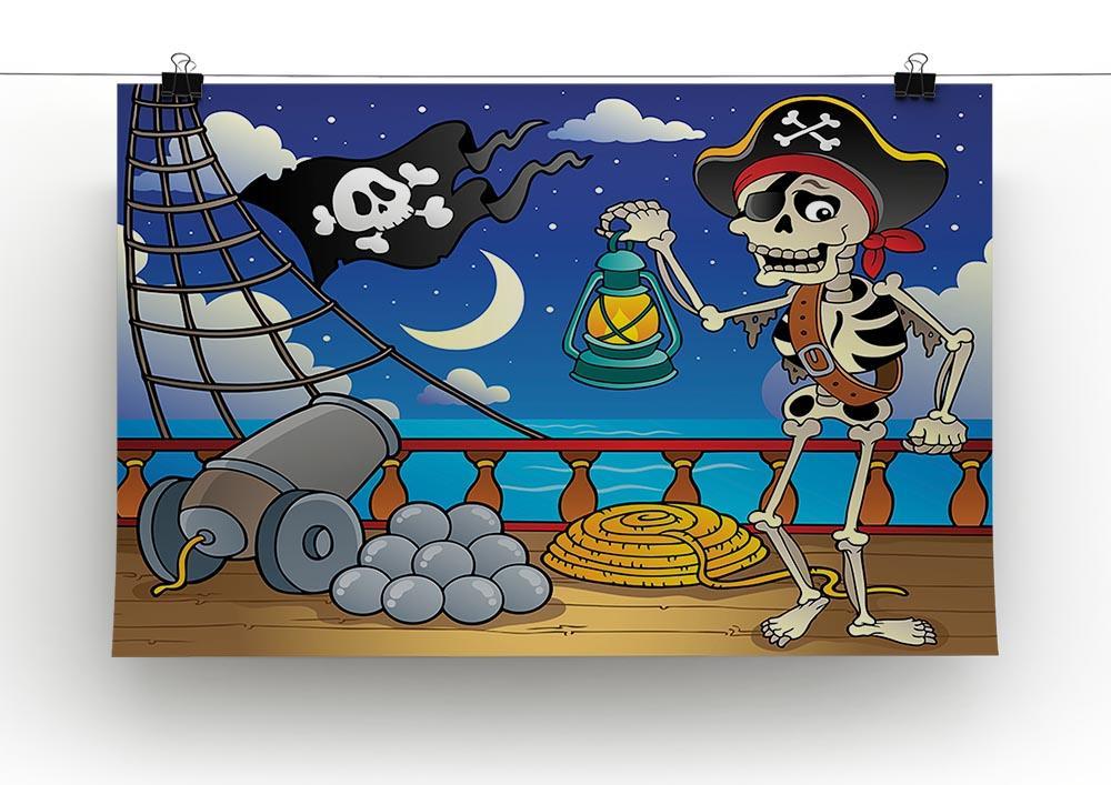 Pirate ship deck theme 6 Canvas Print or Poster - Canvas Art Rocks - 2