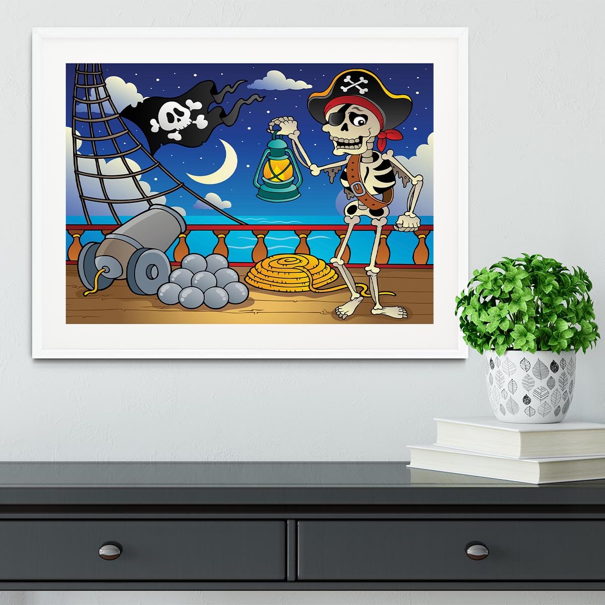 Pirate ship deck theme 6 Framed Print - Canvas Art Rocks - 5