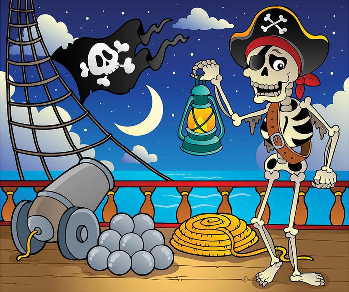 Pirate ship deck theme 6 Wall Mural Wallpaper
