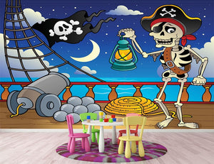 Pirate ship deck theme 6 Wall Mural Wallpaper - Canvas Art Rocks - 2