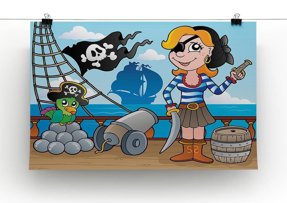 Pirate ship deck theme 8 Canvas Print or Poster - Canvas Art Rocks - 2