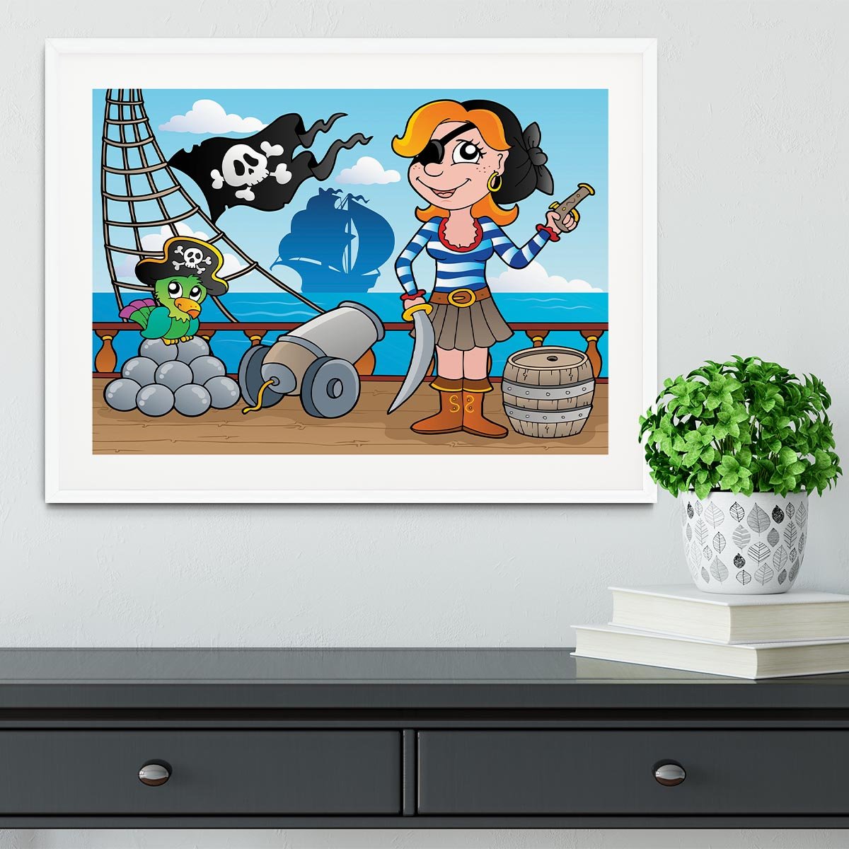 Pirate ship deck theme 8 Framed Print - Canvas Art Rocks - 5