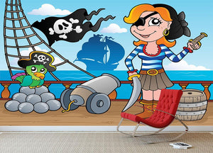 Pirate ship deck theme 8 Wall Mural Wallpaper - Canvas Art Rocks - 3