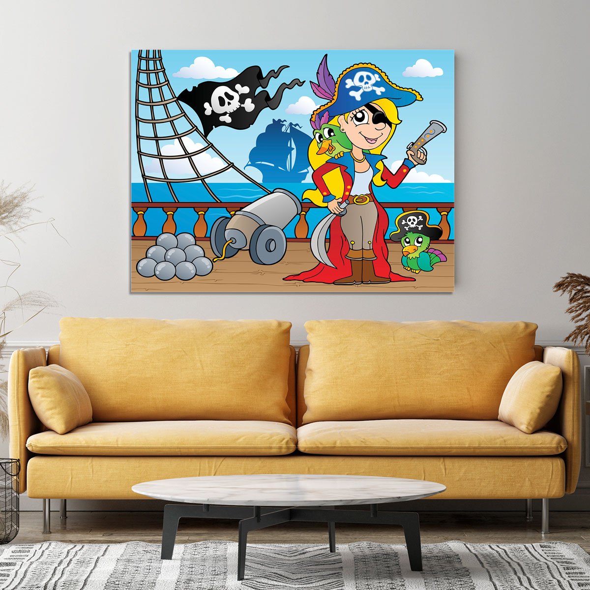 Pirate ship deck theme 9 Canvas Print or Poster
