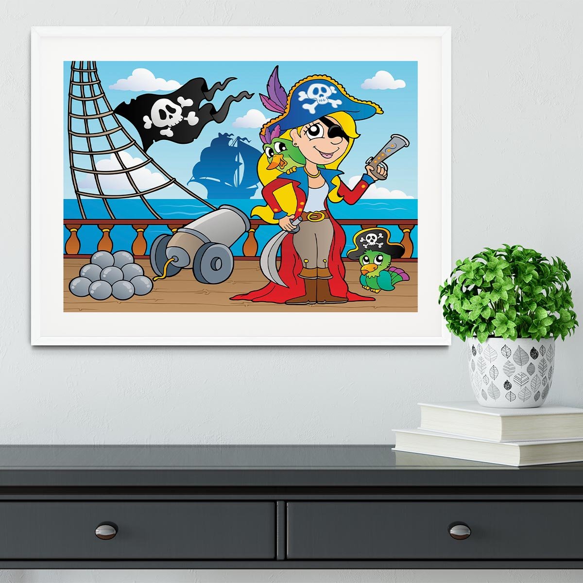 Pirate ship deck theme 9 Framed Print - Canvas Art Rocks - 5