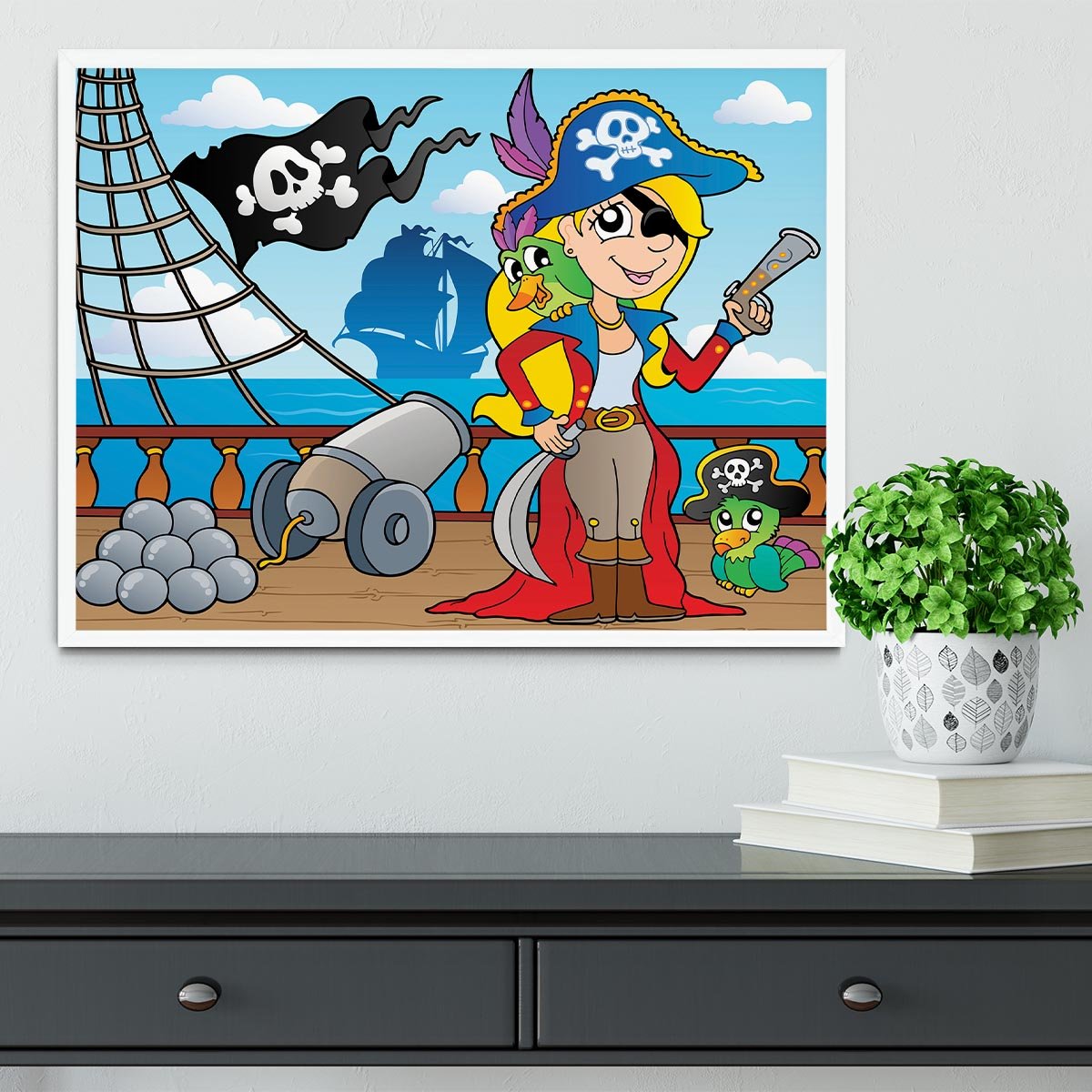 Pirate ship deck theme 9 Framed Print - Canvas Art Rocks -6