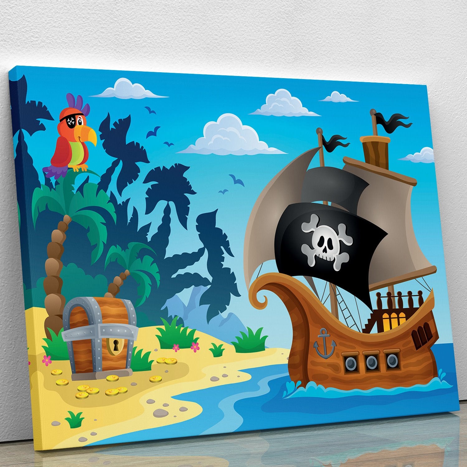 Pirate ship topic image 5 Canvas Print or Poster