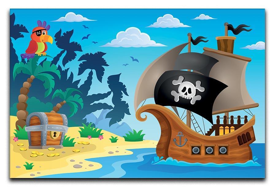 Pirate ship topic image 5 Canvas Print or Poster  - Canvas Art Rocks - 1
