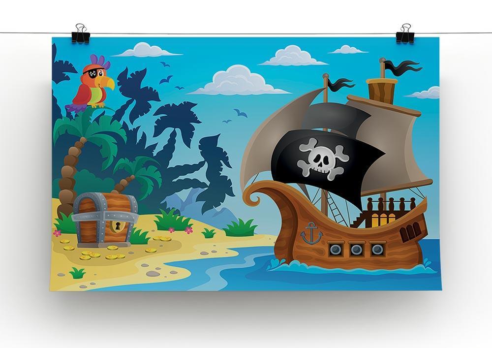 Pirate ship topic image 5 Canvas Print or Poster - Canvas Art Rocks - 2