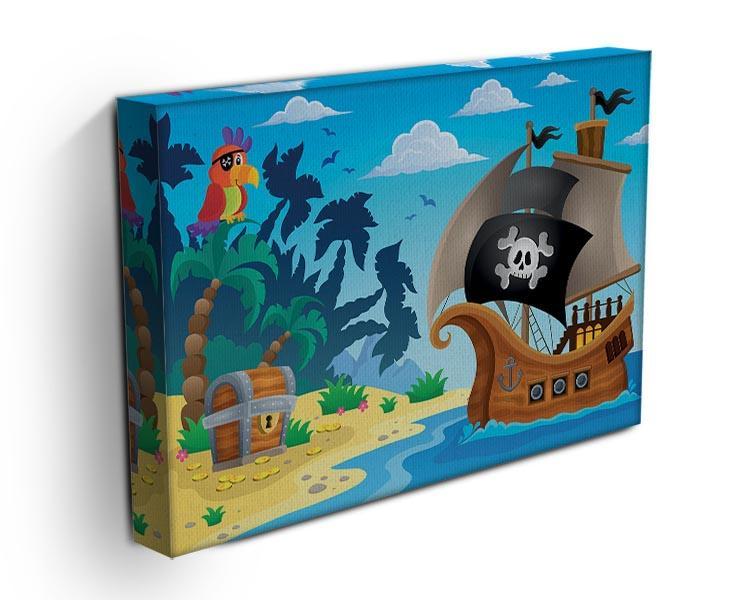 Pirate ship topic image 5 Canvas Print or Poster - Canvas Art Rocks - 3