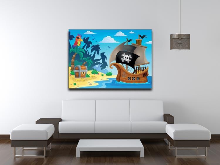 Pirate ship topic image 5 Canvas Print or Poster - Canvas Art Rocks - 4