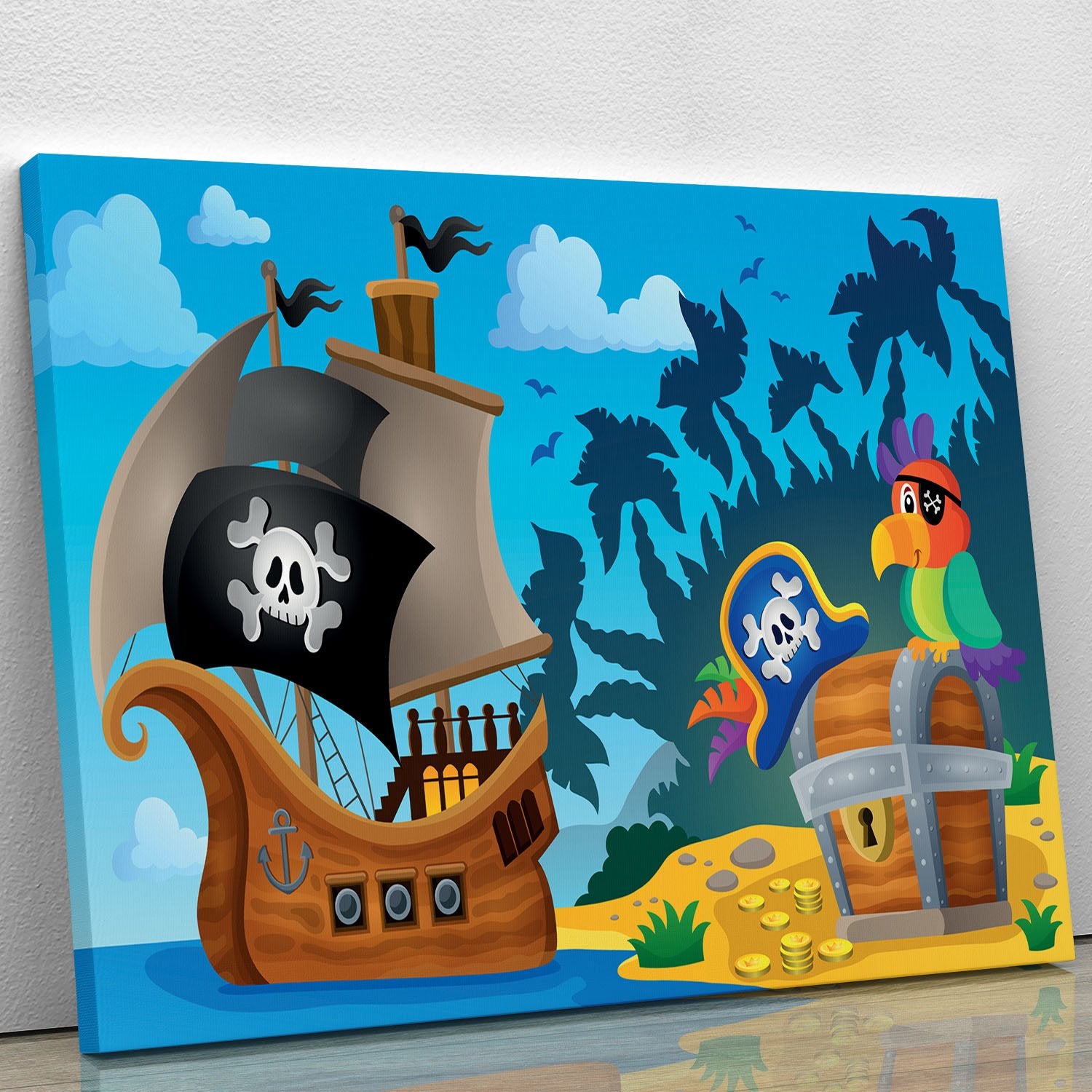 Pirate ship topic image 6 Canvas Print or Poster