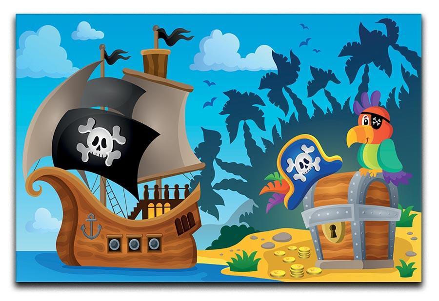 Pirate ship topic image 6 Canvas Print or Poster  - Canvas Art Rocks - 1