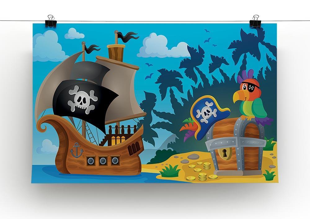 Pirate ship topic image 6 Canvas Print or Poster - Canvas Art Rocks - 2