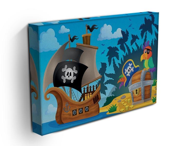 Pirate ship topic image 6 Canvas Print or Poster - Canvas Art Rocks - 3
