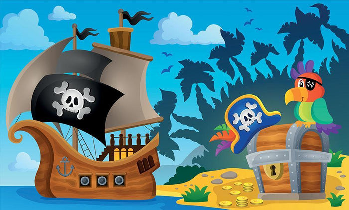 Pirate ship topic image 6 Wall Mural Wallpaper