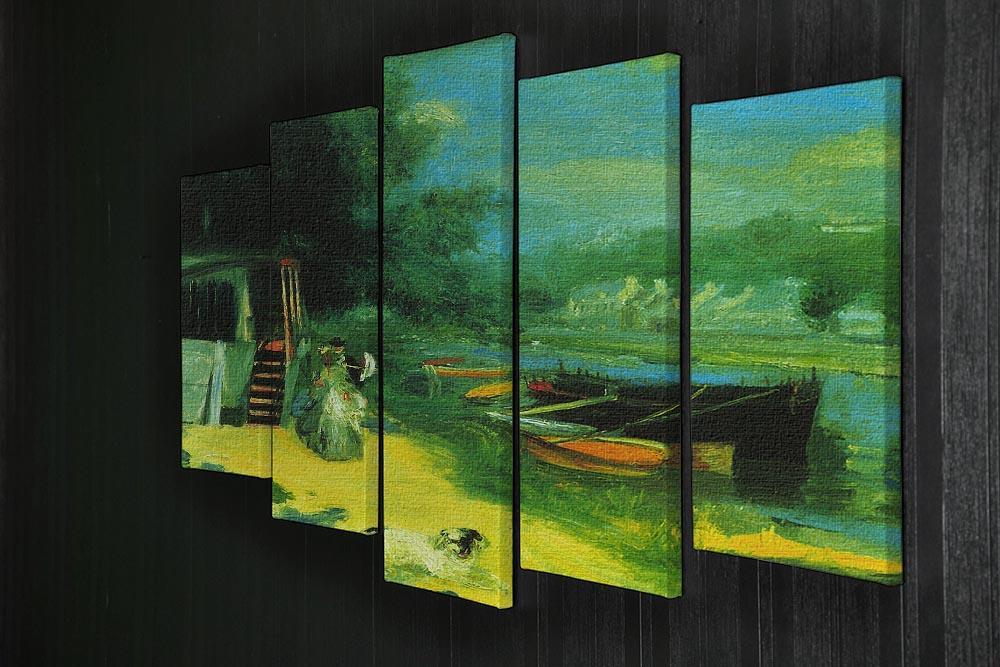 Place for Bading by Renoir 5 Split Panel Canvas - Canvas Art Rocks - 2