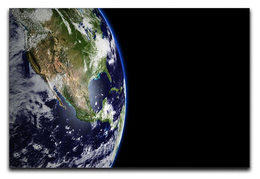 Planet Earth in universe or space Canvas Print or Poster  - Canvas Art Rocks - 1