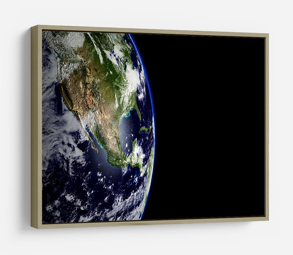 Planet Earth in universe or space HD Metal Print