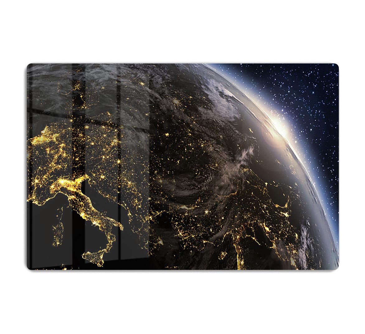 Planet earth Europe zone HD Metal Print
