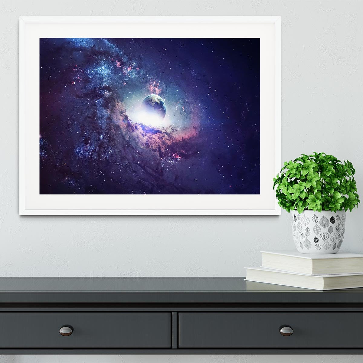 Planets Stars and Galaxies Framed Print - Canvas Art Rocks - 5