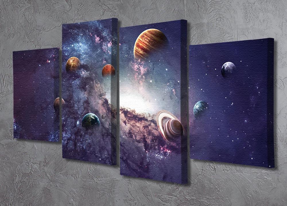 Planets in the solar system 4 Split Panel Canvas - Canvas Art Rocks - 2