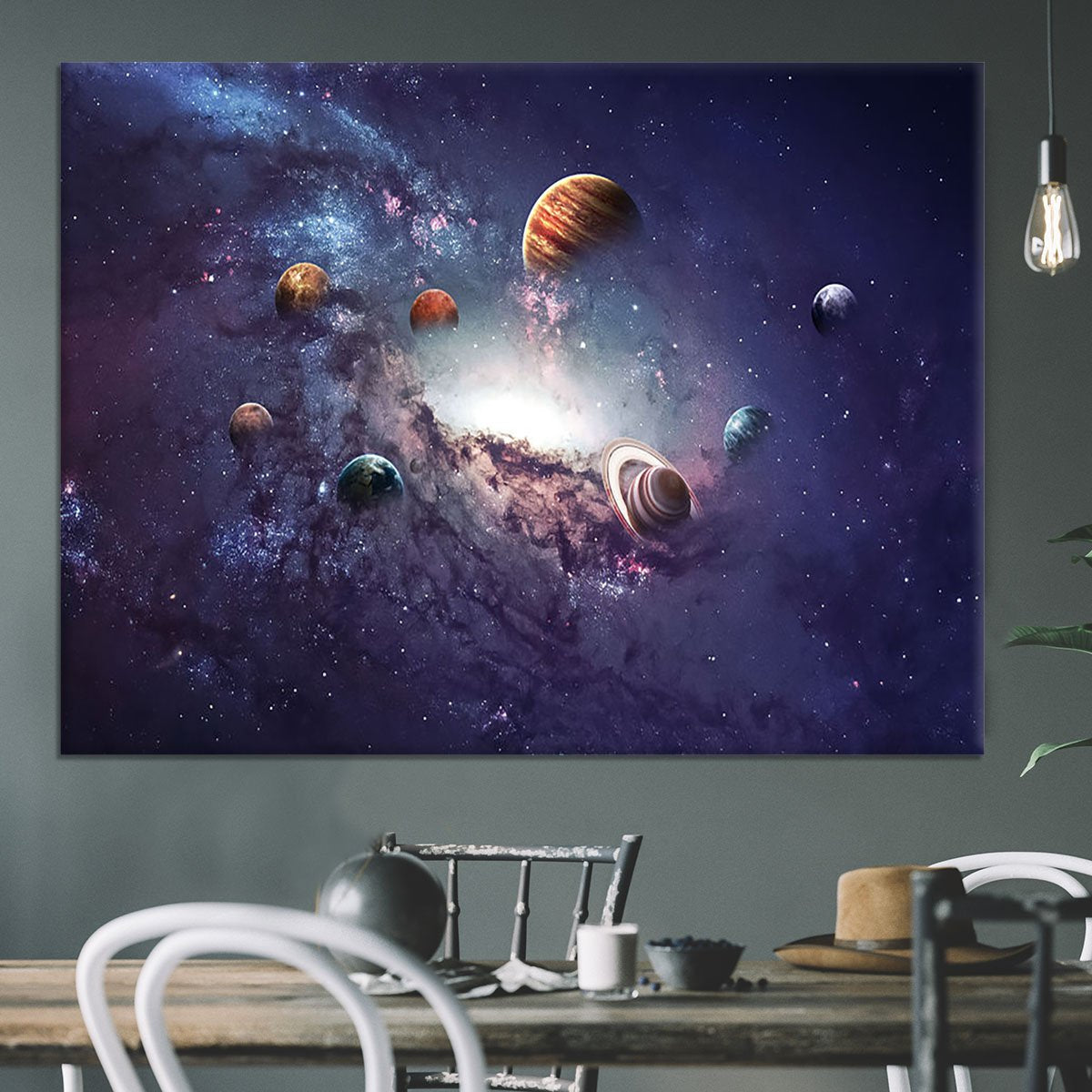 Planets in the solar system Canvas Print or Poster