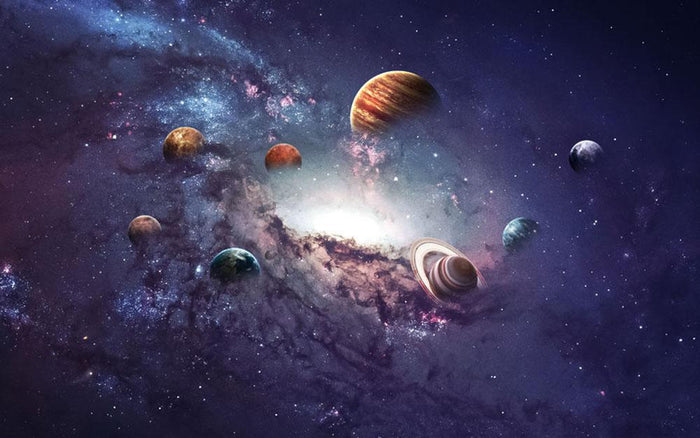 Planets in the solar system Wall Mural Wallpaper