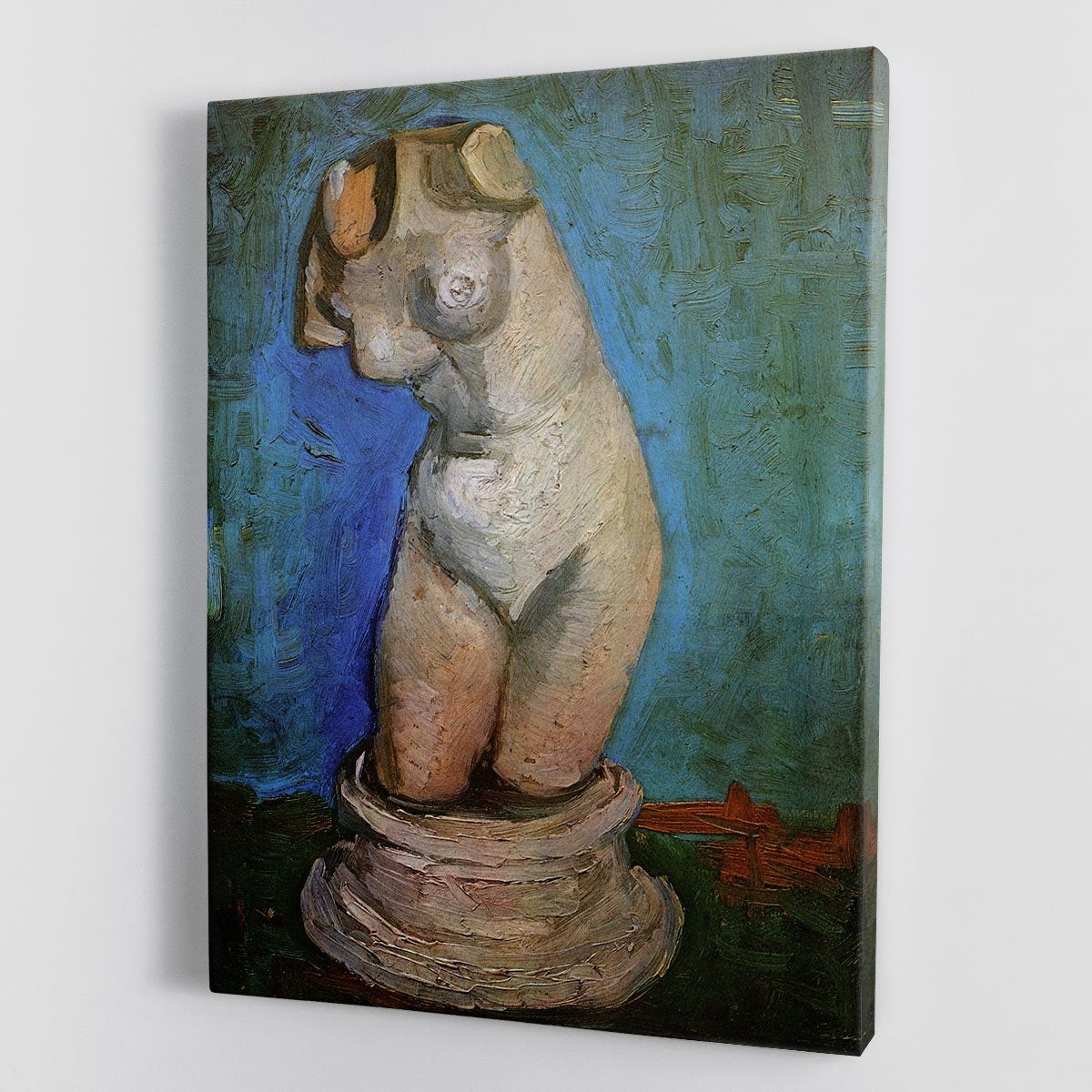 Plaster Statuette of a Female Torso 2 by Van Gogh Canvas Print or Poster
