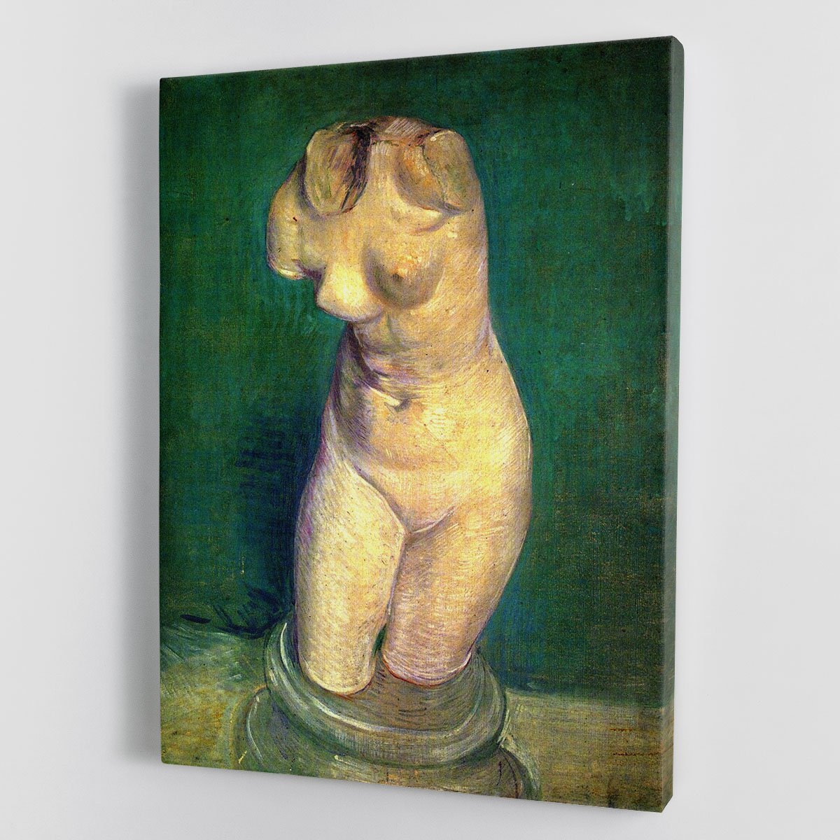 Plaster Statuette of a Female Torso by Van Gogh Canvas Print or Poster