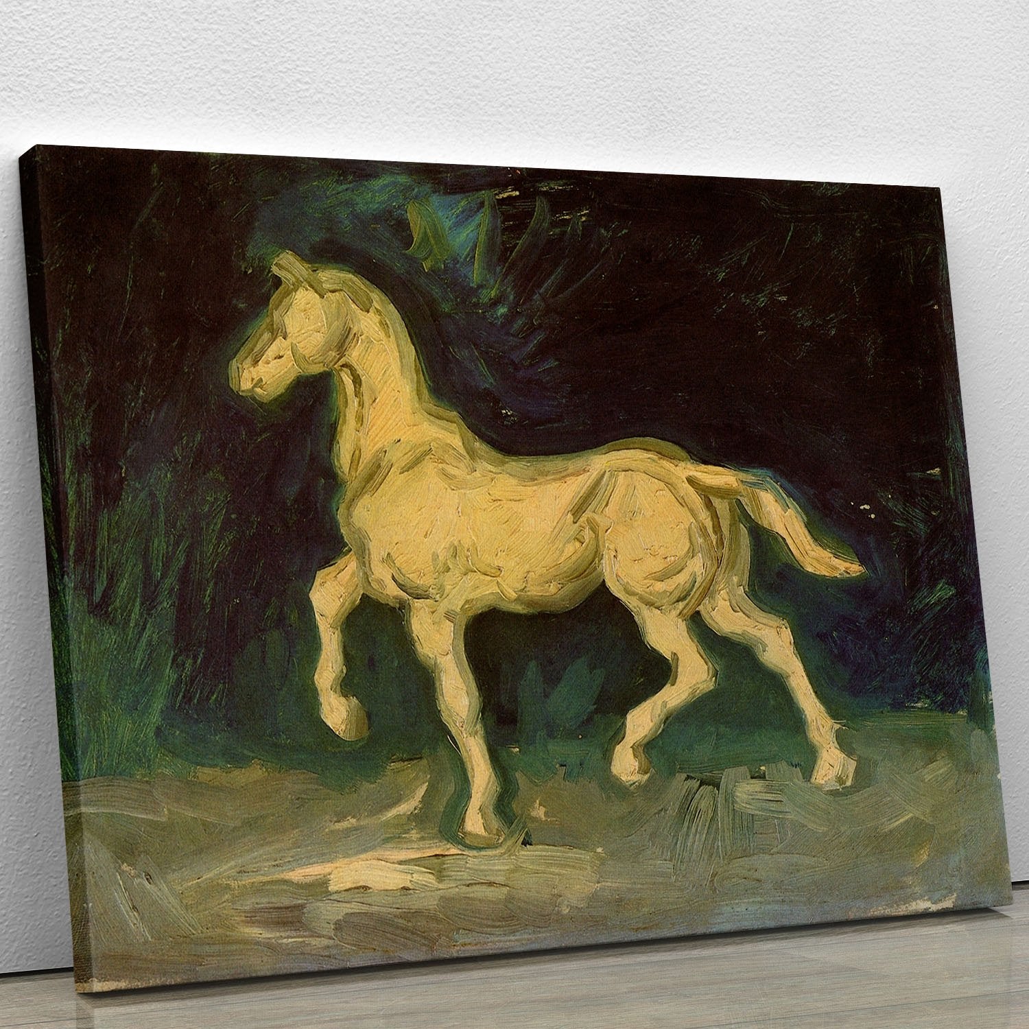 Plaster Statuette of a Horse by Van Gogh Canvas Print or Poster