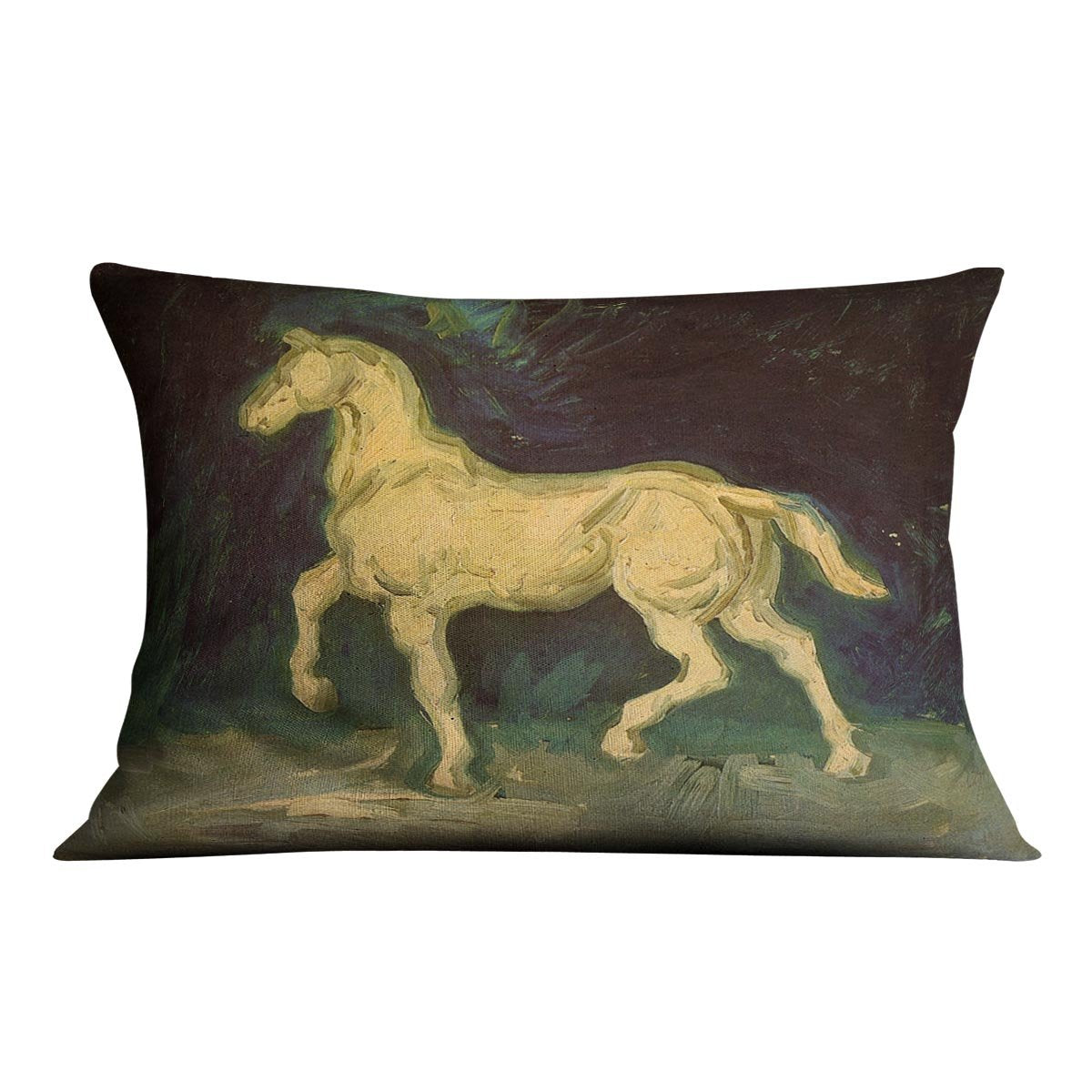 Plaster Statuette of a Horse by Van Gogh Throw Pillow