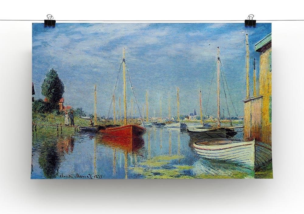 Pleasure Boats at Argenteuil by Monet Canvas Print & Poster - Canvas Art Rocks - 2