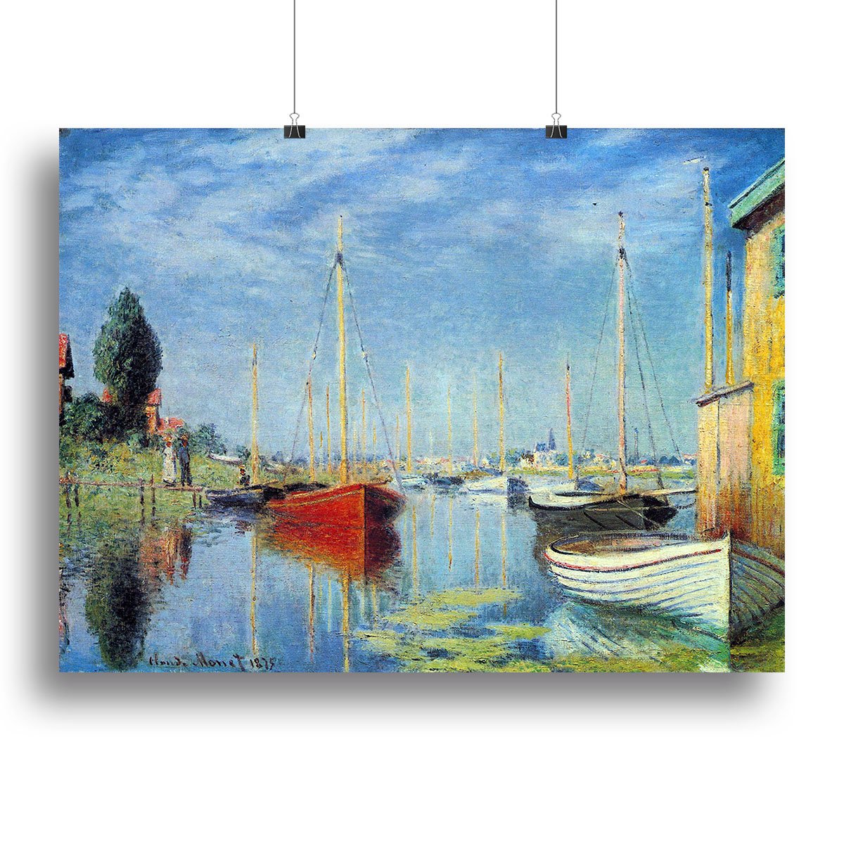 Pleasure Boats at Argenteuil by Monet Canvas Print or Poster