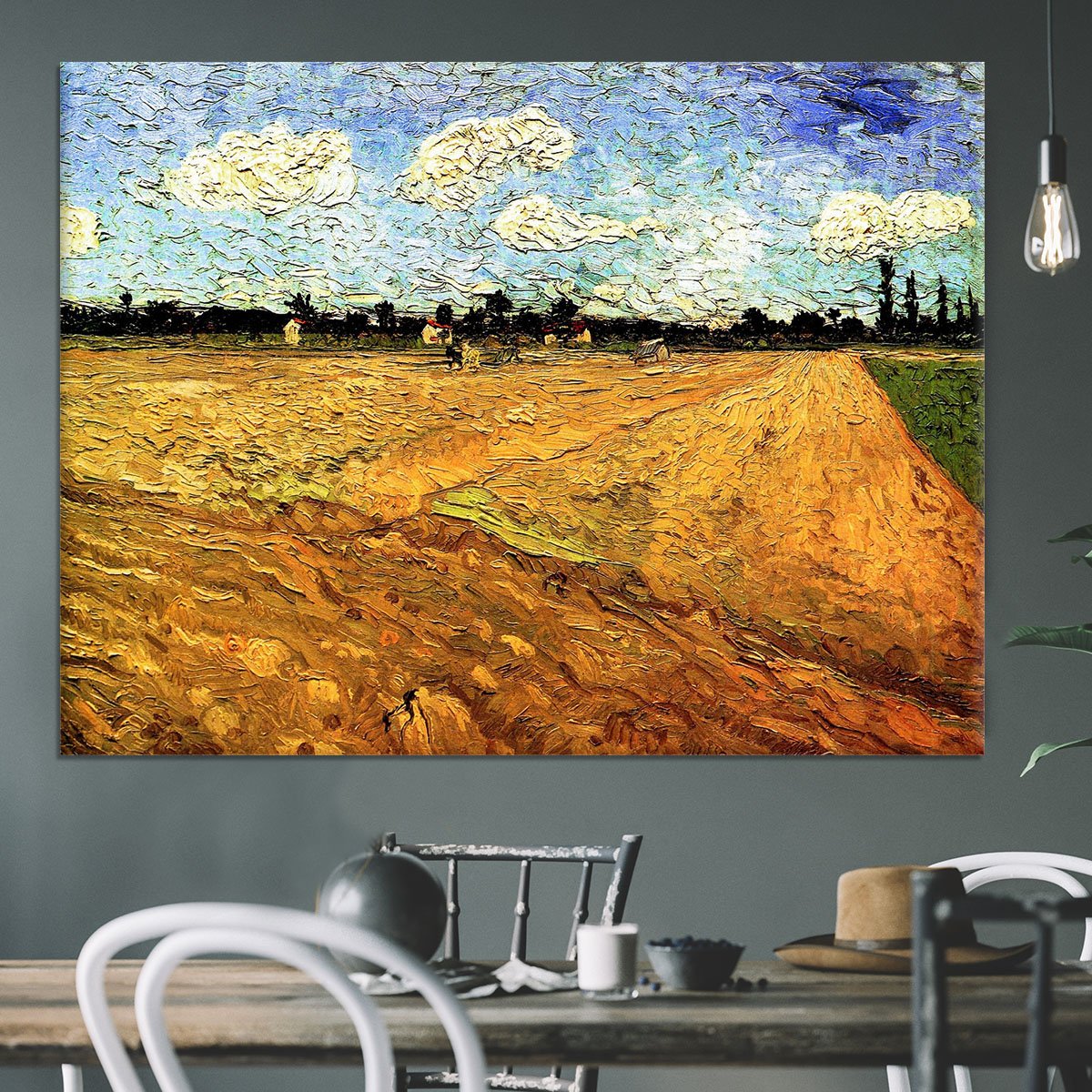 Ploughed Field by Van Gogh Canvas Print or Poster