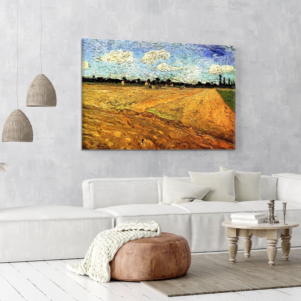 Ploughed Field by Van Gogh Canvas Print or Poster