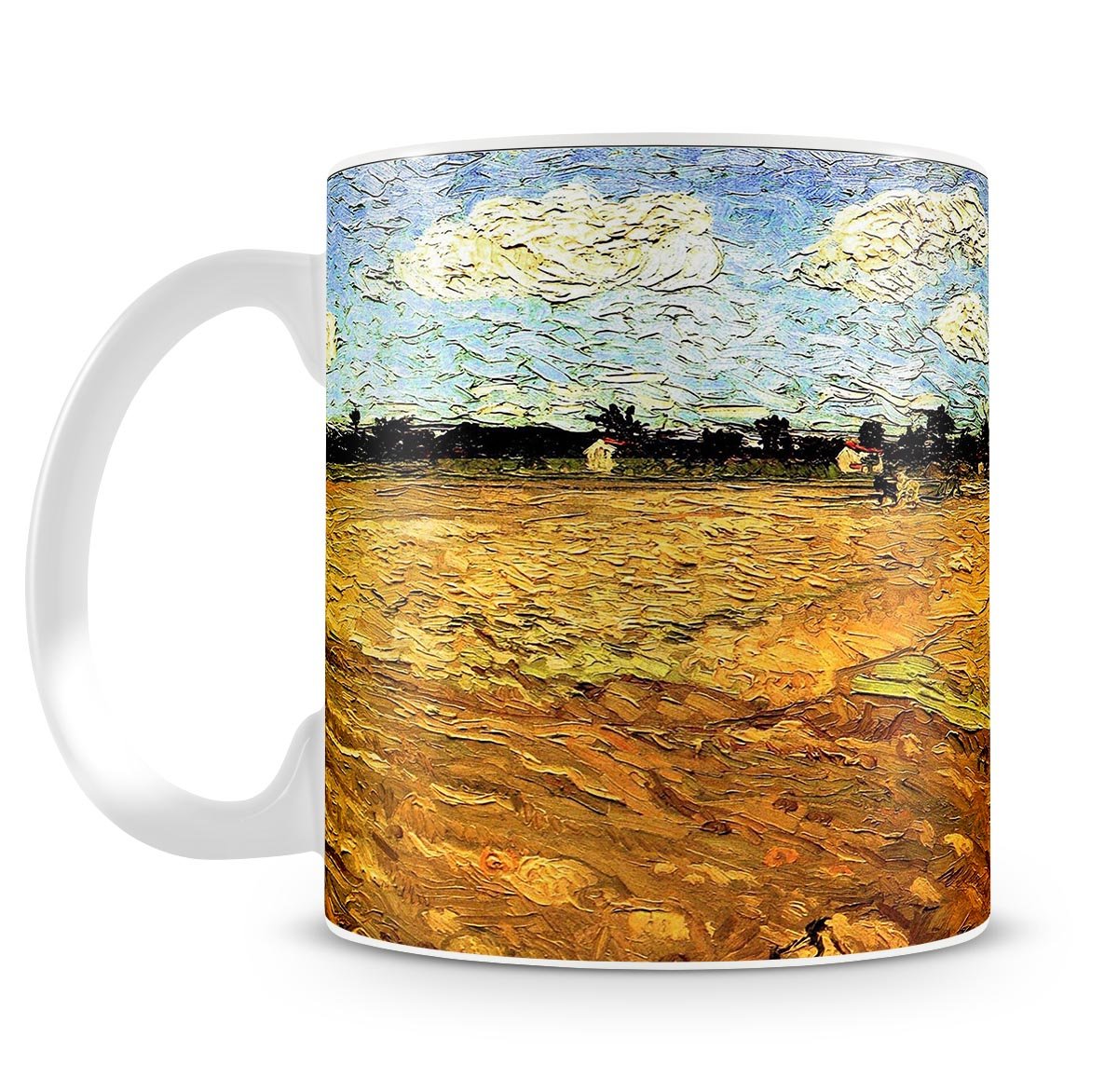 Ploughed Field by Van Gogh Mug - Canvas Art Rocks - 4
