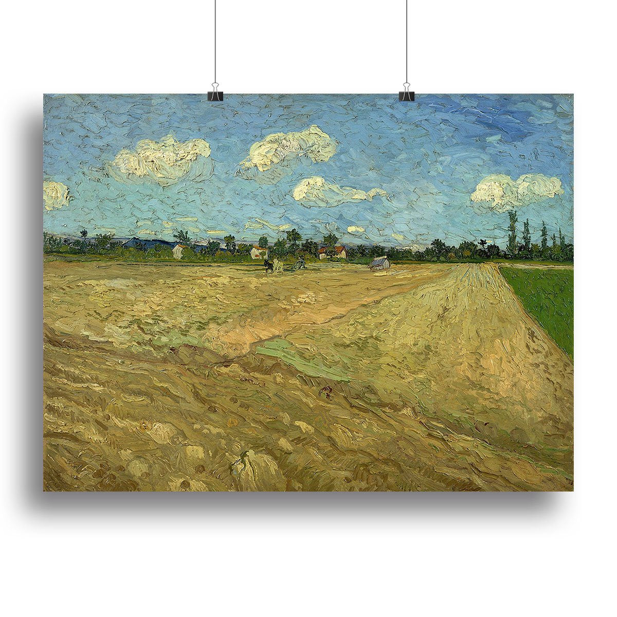 Ploughed fields by Van Gogh Canvas Print or Poster