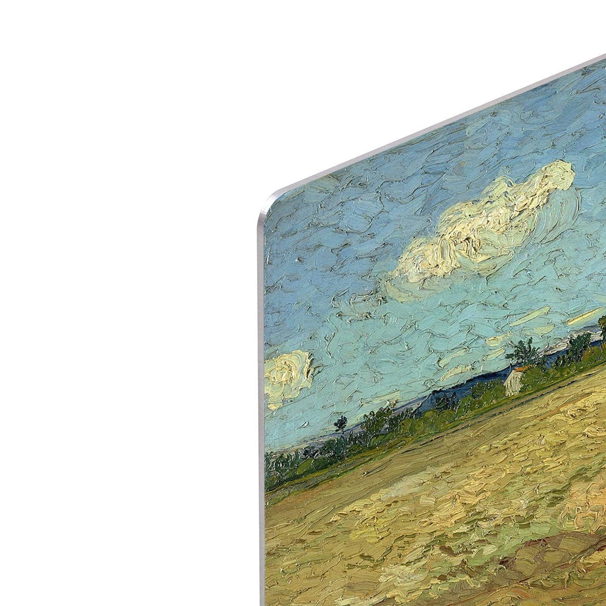 Ploughed fields by Van Gogh HD Metal Print