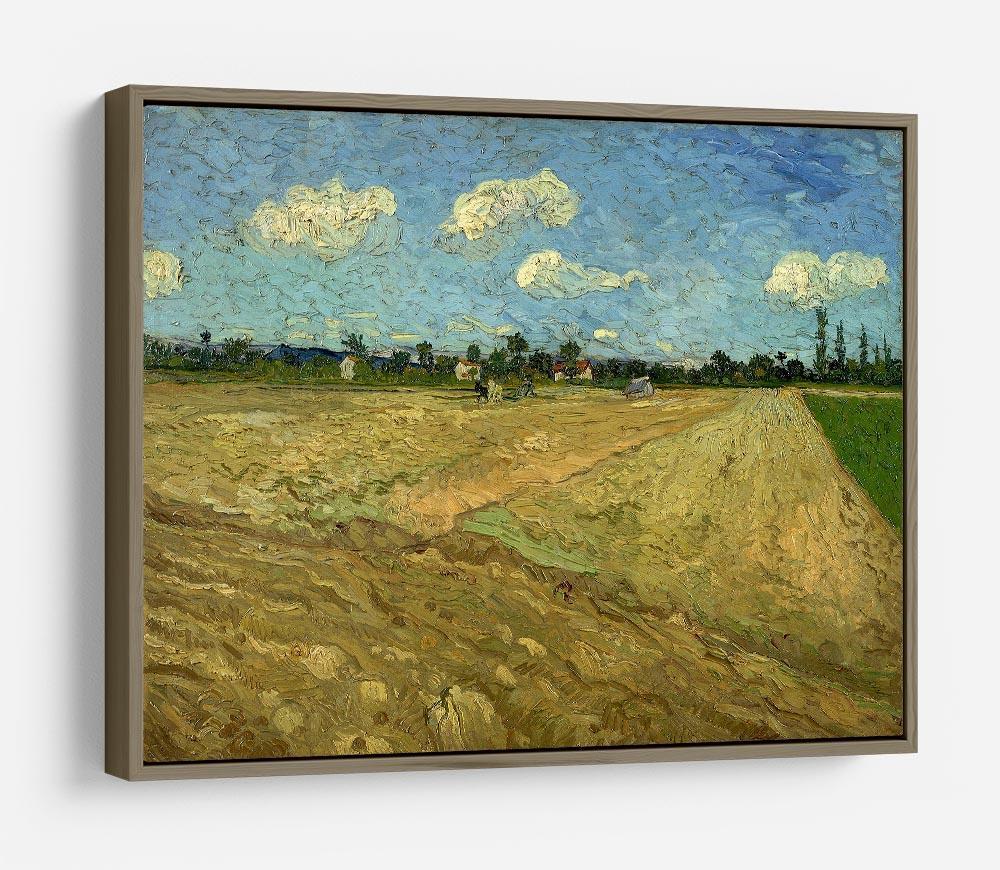 Ploughed fields by Van Gogh HD Metal Print