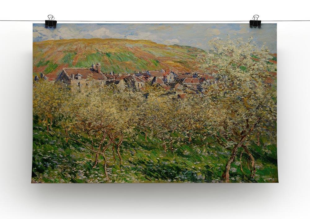 Plum trees in blossom by Monet Canvas Print & Poster - Canvas Art Rocks - 2