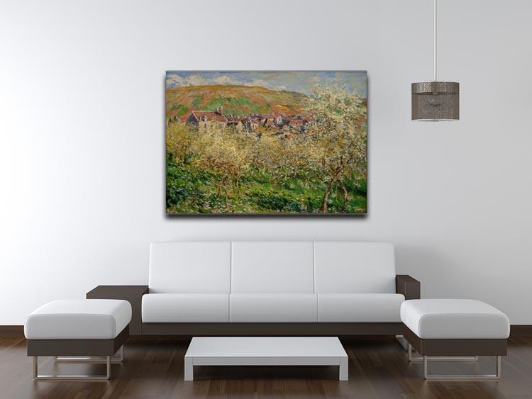 Plum trees in blossom by Monet Canvas Print & Poster - Canvas Art Rocks - 4